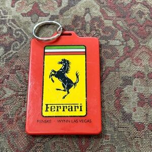 Ferrari Red and Yellow Emblem Keyring